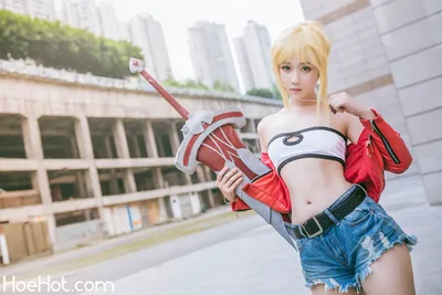 镜酱 - Mordred nude cosplay leaked 485348