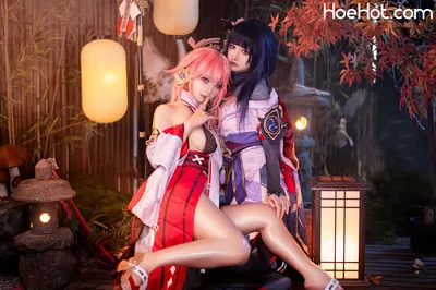 伊喵君_Nya NO.007 伊喵君_Nya &amp; JingSan - 《原神-鸣神双人》 八重&amp;雷神 双倍快乐 nude cosplay leaked 333761