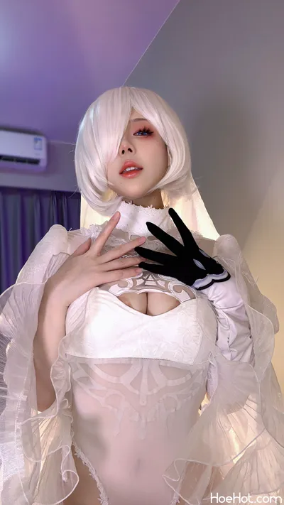 九言 – Bride 2B nude cosplay leaked 194697