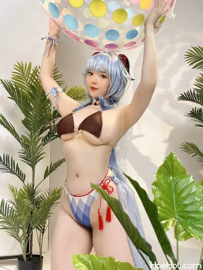 Ying Tze - Ganyu Bikini nude cosplay leaked 297026