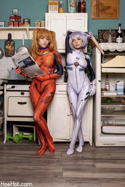 Olyashaa - Rei &amp; Asuka nude cosplay leaked 292282