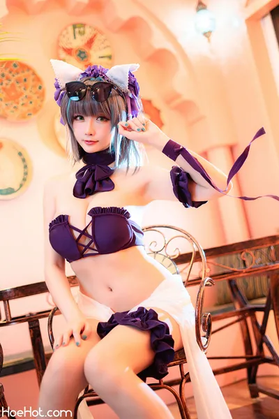 Coser@星之迟迟Hoshilily - 柴郡泳装 nude cosplay leaked 253958