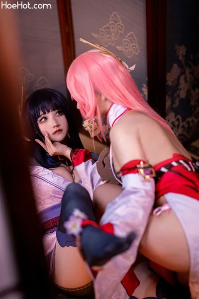 伊喵君_Nya NO.007 伊喵君_Nya &amp; JingSan - 《原神-鸣神双人》 八重&amp;雷神 双倍快乐 nude cosplay leaked 333769