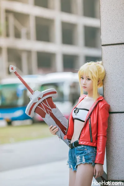 镜酱 - Mordred nude cosplay leaked 485345