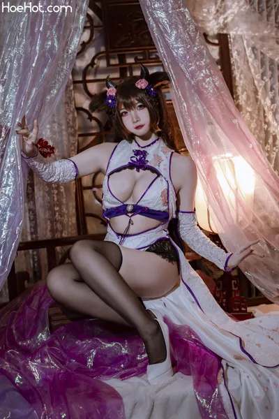 二佐Nisa - 碧蓝樫野旗袍 nude cosplay leaked 225308