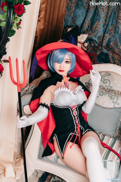 [桃墨公子] 万圣节的蕾姆 Halloween Rem nude cosplay leaked 199113