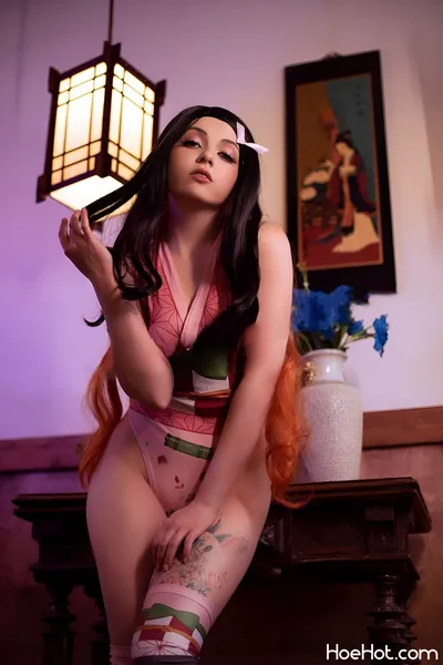 Olyashaa - Nezuko nude cosplay leaked 235126