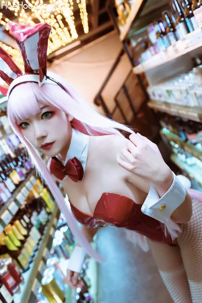 机智的哔啵 - Zero Two Bunnygirl [22P] nude cosplay leaked 440033