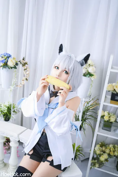 黑猫猫 - Hololive - Shirakami Fubuki nude cosplay leaked 434280