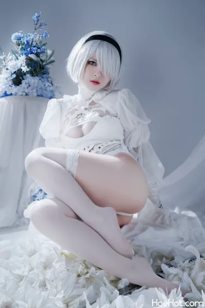 半半子 – Automataヨルハ二号B型 白いドレス nude cosplay leaked 120718