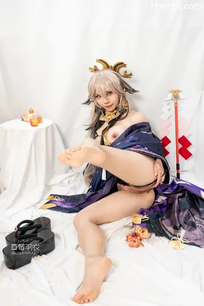 [草莓羽衣][黒ギャル八重神子]墨桜色の夜笙雅芸 nude cosplay leaked 44479