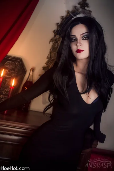 Andrasta - Morticia Addams nude cosplay leaked 580976