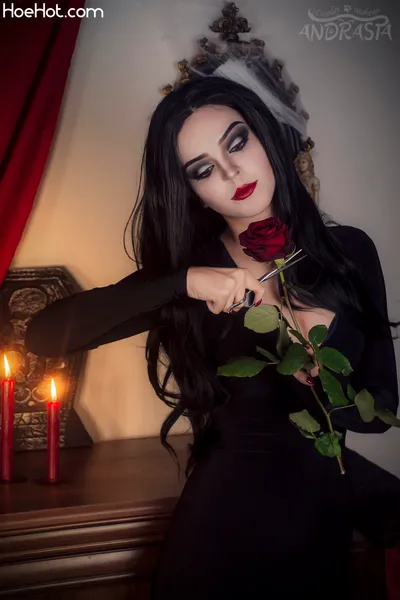 Andrasta - Morticia Addams nude cosplay leaked 580991