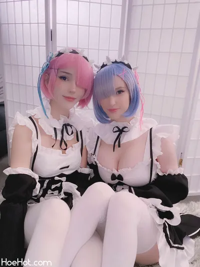 Kelly Jean &amp; Kayandere - Rem &amp; Ram Selfies nude cosplay leaked 223119