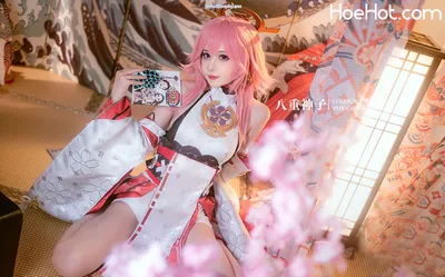 [阳炎型小菠萝] 八重神子 Genshin Impact Yae Miko nude cosplay leaked 230450