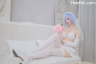 [木绵绵OwO] 蕾姆婚纱 nude cosplay leaked 128274