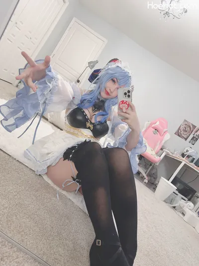 Junkenstein - Ganyu Maid nude cosplay leaked 234863