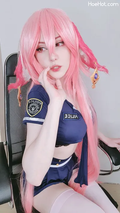 Morphia - Officer Yae Miko nude cosplay leaked 207022