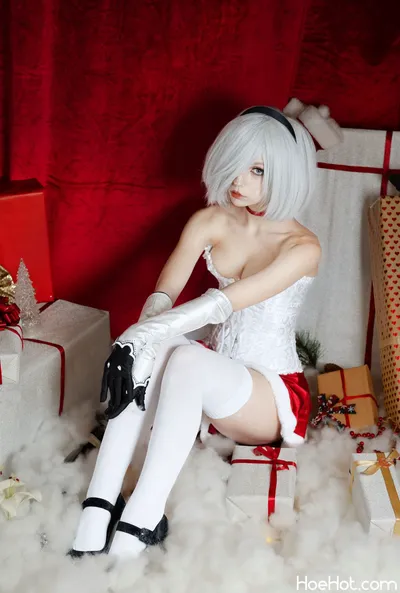 Himeecosplay - 2B Xmas nude cosplay leaked 347385