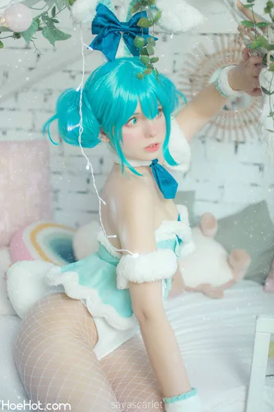 Saya Scarlet - Hatsune Miku BiCute Bunnies White nude cosplay leaked 572915