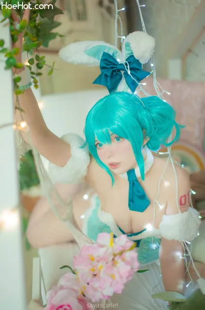 Saya Scarlet - Hatsune Miku BiCute Bunnies White nude cosplay leaked 572919