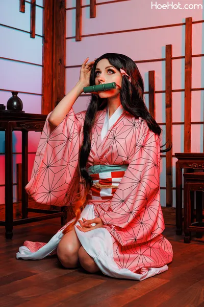 Rolyat - Nezuko nude cosplay leaked 570069