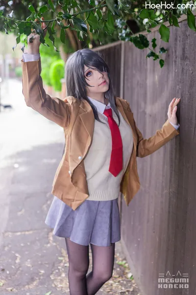 Megumi Koneko - Mai Sakurajima School Uniform nude cosplay leaked 587727