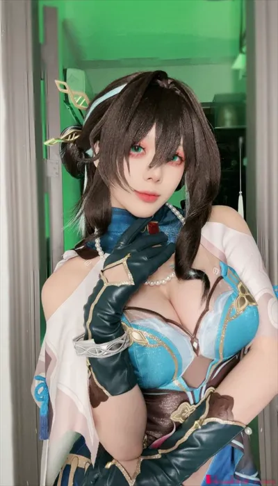 九言 - 阮梅honkai star railruan meif:glovesf:high heelsf:makeupf:painted nailsnon-nude nude cosplay leaked 2027