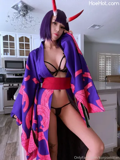 Korpsekitten - Shuten Douji lingerie nude cosplay leaked 388811