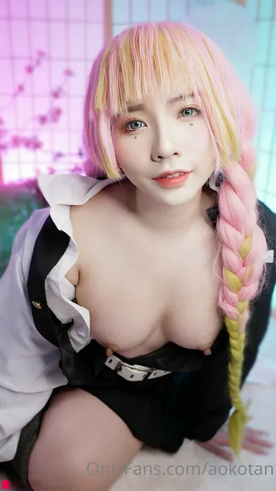 Aokotan - Mitsuri nude cosplay leaked 4587