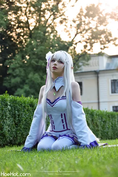 Akariia - Emilia nude cosplay leaked 320347