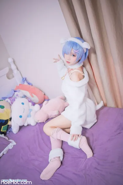 [花柒Hana] 蕾姆绵羊 Rem nude cosplay leaked 160621