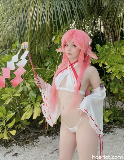 Caticornplay - Yae Miko bikini nude cosplay leaked 400409