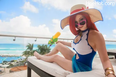 Kelly Jean - Pool Party Miss Fortune nude cosplay leaked 212866