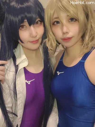 [Shuran Nyama] ラブライ〇渡〇曜ちゃんの競泳水着！善子との百合も♡♡ nude cosplay leaked 472194