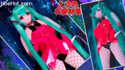 [eyu no isyoubeya(eyu)] Miku Hatsune Halloween cosplay femboy masturbates with long penis plug masturbation &amp; dildo piston anal masturbation [crossdressing・futanari・kigurumi] nude cosplay leaked 156307