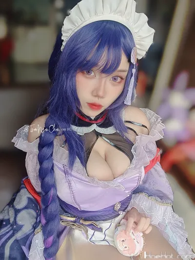 Tsunnyanchan - Maid Raiden Shogun nude cosplay leaked 25033