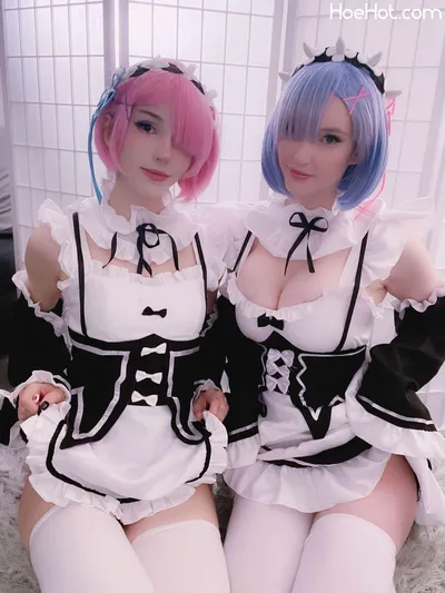 Kelly Jean &amp; Kayandere - Rem &amp; Ram Selfies nude cosplay leaked 223128