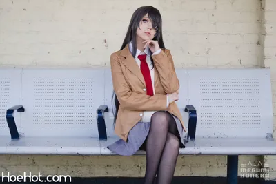 Megumi Koneko - Mai Sakurajima School Uniform nude cosplay leaked 587732