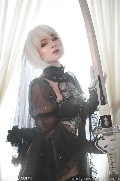 Likeassassin - 2B Bride nude cosplay leaked 135230