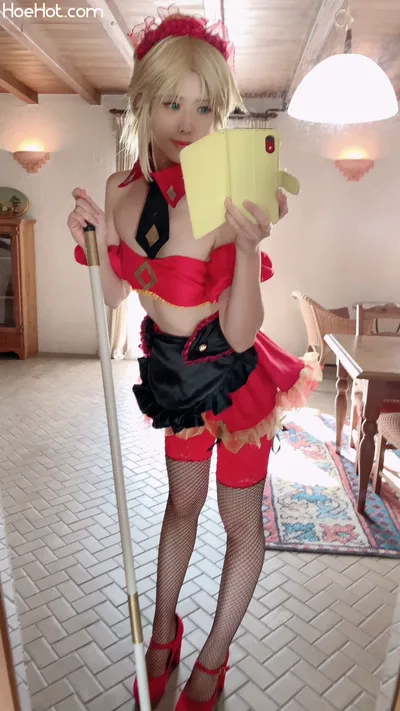 [Glossy Rabbit] Mordred Maid ✨ nude cosplay leaked 451901