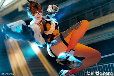 半半子 - Tracer nude cosplay leaked 265960