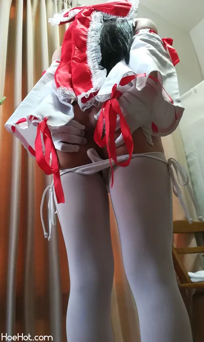 Hatarabu - Reimu white bikini nude cosplay leaked 79643