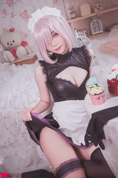 Mimmissu - Mashu maid nude cosplay leaked 8747