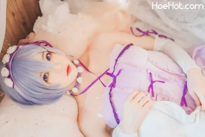 桜桃喵 - 蕾姆小睡裙 nude cosplay leaked 373474