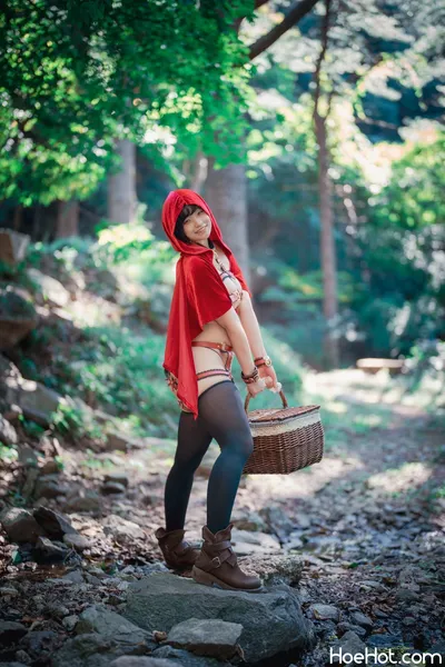 Mimmi (밈미) - DJAWA  Photo -  Naughty Red Hiring Hood nude cosplay leaked 468175