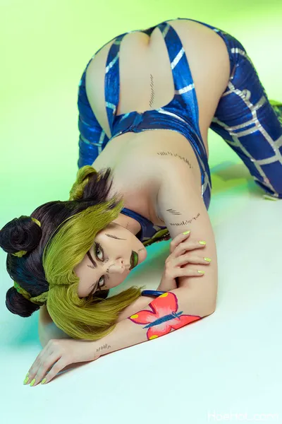 Helly Valentine Jolyne Cosplay nude cosplay leaked 191328