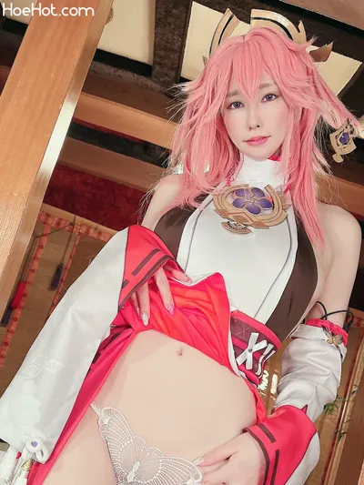 [林檎蜜紀] 八重神子 (原神) nude cosplay leaked 469496