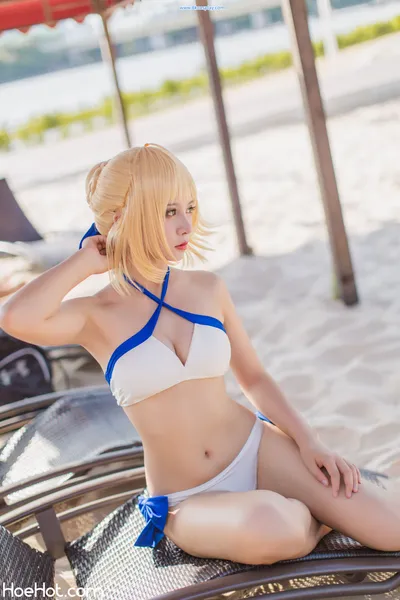 [秋山AkI] 水着弓SABER nude cosplay leaked 225200