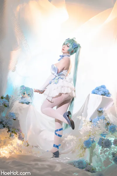 星之迟迟 初音未来粉蝶花精灵 Small nude cosplay leaked 31505